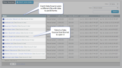 List of Manual Upload Data Sources included in the ProntoForms trial account.