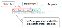 Form Submitted by %u[name] displays the user's name and last name.