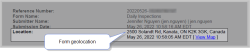 Form-level geo location in PDF and Word documents. The documents show the geo location address.