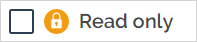 "Read only" Restriction checkbox