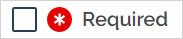 "Required" Restriction checkbox
