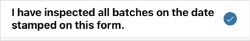 Single Checkbox question in iOS - checked.