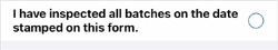 Single Checkbox question in iOS - unchecked.