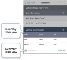 "Add Entry" for a repeatable section on iOS