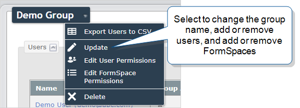 Manage Groups