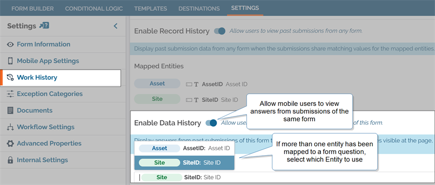 Enable Data History